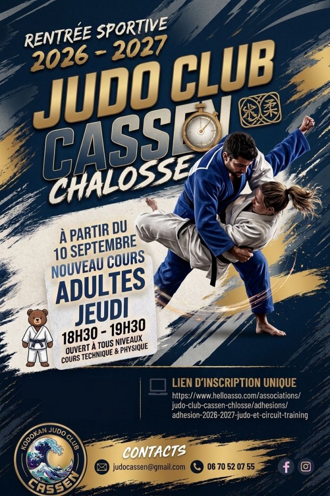 Image de l'actu 'Ouverture d'un cours pour les Adultes!'